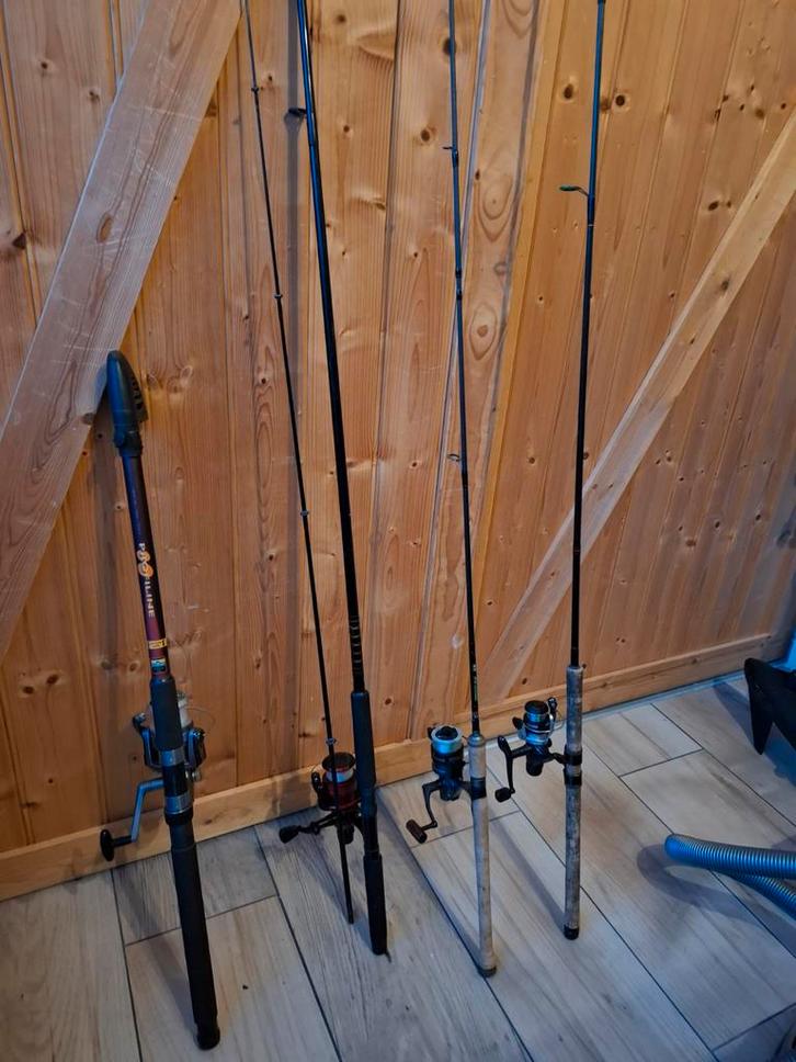 Hengels en werpmolens - Complete set, Watersport en Boten, Hengelsport | Karpervissen, Gebruikt, Complete set, Ophalen