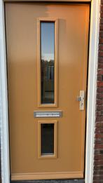 Voordeur weekamp 2 maanden oud (zonder kozijn), Doe-het-zelf en Verbouw, Ophalen of Verzenden, 200 tot 215 cm, Glas, Buitendeur