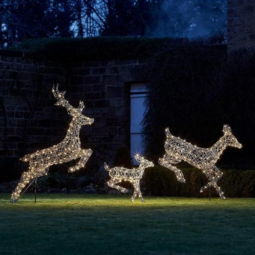 Complete Led Rendieren Familie 3 Stuks Voor Binnen & Buiten., Diversen, Kerst, Nieuw, Ophalen of Verzenden