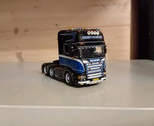 Scania R Robert vd Linden WSI, Hobby en Vrije tijd, Modelauto's | 1:50, Zo goed als nieuw, Bus of Vrachtwagen, Wsi, Ophalen of Verzenden