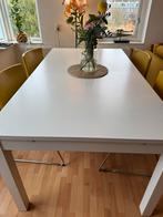 IKEA Bjursta uitschuifbare eettafel wit, Huis en Inrichting, Tafels | Eettafels, Ophalen, Overige materialen, Gebruikt, 200 cm of meer