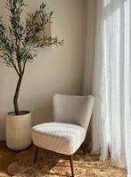 Cocktailstoel Japandi/vintage stijl | Nieuw gestoffeerd, Ophalen, Zo goed als nieuw, Stof