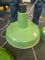 Groene Vintage Lamp, Huis en Inrichting, Lampen | Hanglampen, Ophalen of Verzenden, Gebruikt, Metaal, Minder dan 50 cm