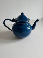 Blauw emaille theepotje, Antiek en Kunst, Antiek | Emaille, Ophalen of Verzenden