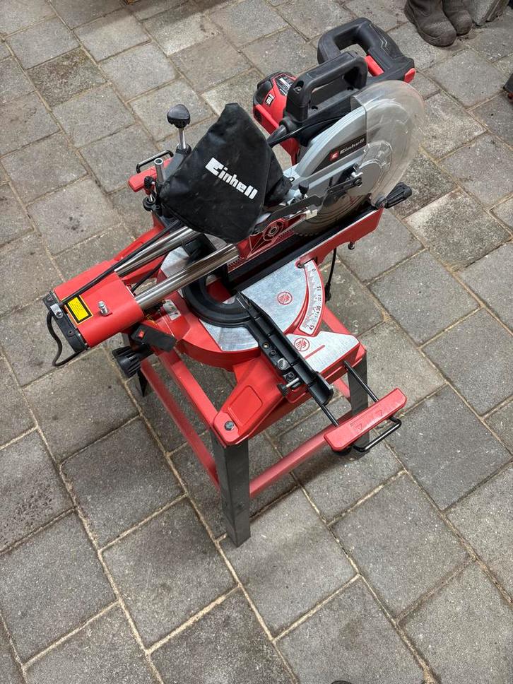 Einhell Afkortzaag - Gebruikt, Doe-het-zelf en Verbouw, Gereedschap | Zaagmachines, Gebruikt, Afkortzaag, 1200 watt of meer, 70 mm of meer