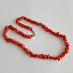 Vintage bloedkoraal ketting Middellandse zee,jaren 1950, Verzenden, Overige materialen, Ketting