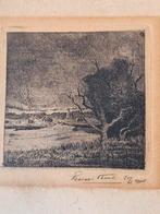 Pen tekening of ets, Ophalen of Verzenden