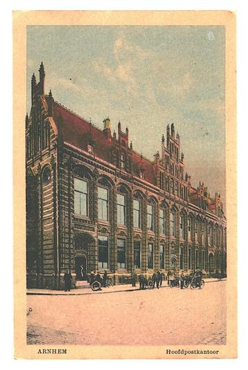 978125 Arnhem Gld Hoofd Postkantoor . Leuke oude kaart beschikbaar voor biedingen