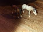 Twee Schleich paarden met stippen/bruin, Ophalen of Verzenden, Zo goed als nieuw, Overige typen