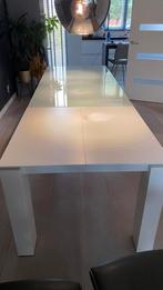 Tafel henders and hazel. Wit met glas., Gebruikt, Glas, Vijf personen of meer, 150 tot 200 cm