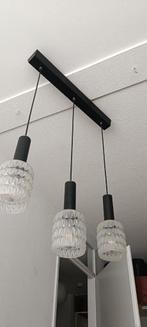 Vintage hanglamp met 3 glazen kelken, Huis en Inrichting, Lampen | Hanglampen, Ophalen