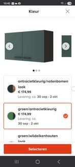 Bovenkastjes groen antraciet, Ophalen, Nieuw, 50 tot 100 cm, Minder dan 100 cm