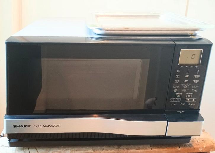 Sharp Steamwave AX-1100(IN) stoomoven, magnetron grill stand, Witgoed en Apparatuur, Magnetrons, Gebruikt, Vrijstaand, Combimagnetron