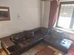 Leren hoekbank (L) - 2-delig, Huis en Inrichting, Banken | Bankstellen, Ophalen, Gebruikt, 100 tot 125 cm, Luxe