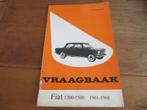 Vraagbaak Fiat 1300, Fiat 1500 1961 - 1968, zeer mooi!, Ophalen of Verzenden
