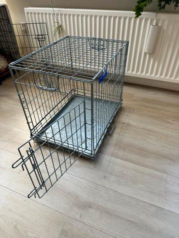 Hondenbench 51,5 x 42,5 x 58,5 cm -  losse metalen opvangbak beschikbaar voor biedingen