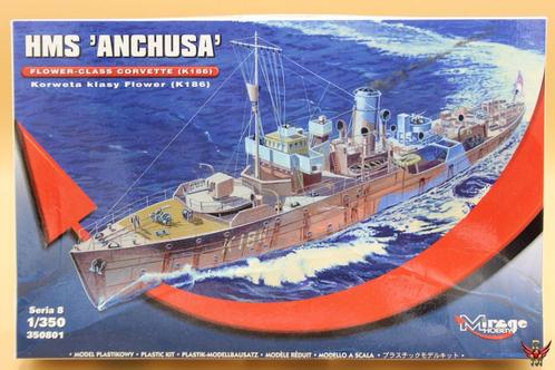 ROWASP | Mirage Hobby 1/350 HMS Anchusa Flower Class Corvett, Hobby en Vrije tijd, Modelbouw | Boten en Schepen, Nieuw, 1:200 of kleiner