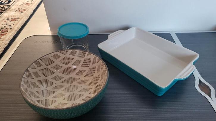 Serviesset: Kom en Schaal, Huis en Inrichting, Keuken | Servies, Gebruikt, Kom(men), Overige stijlen, Keramiek, Ophalen of Verzenden