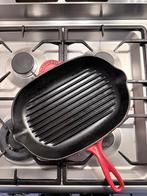 Le Creuset Grillpan 32cm - Zeer Nette Staat, Ophalen, Zo goed als nieuw, Koekenpan of Braadpan, Gietijzer