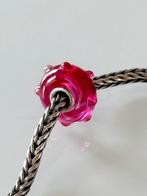 Trollbeads Roze Glas, Sieraden, Tassen en Uiterlijk, Bedels, Glas of Kristal, Zo goed als nieuw, 1 bedel, Ophalen