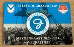 Voetbal kaart / card  Seizoenkaart De Graafschap 2023 - 2024, Ophalen of Verzenden, Nieuw, Buitenlandse clubs