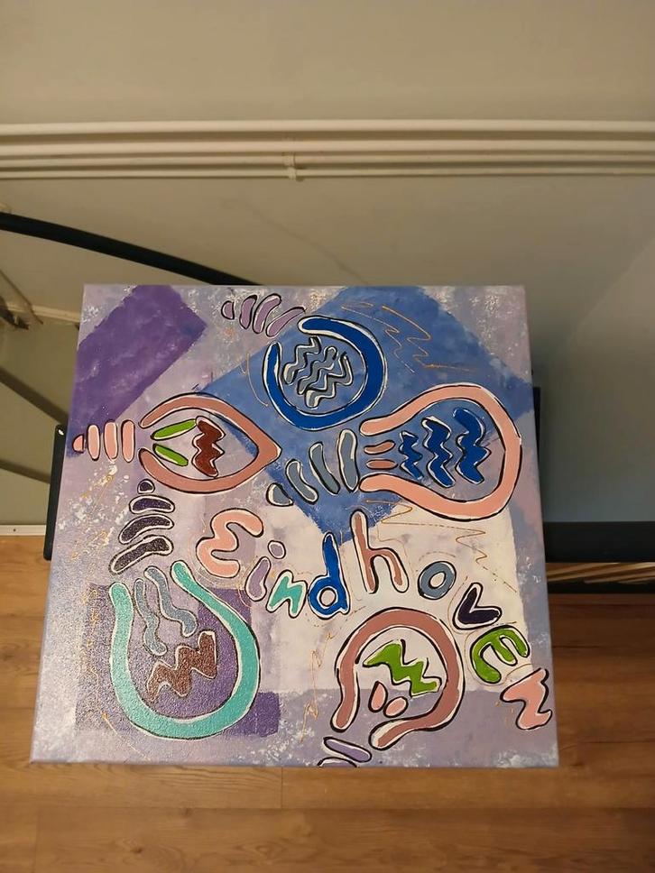 Schilderij Eindhoven - Uniek Kunstwerk, Antiek en Kunst, Kunst | Schilderijen | Abstract, Ophalen