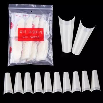 500st Ballerina Nail Tips Franse in Zakjes. Nagels/ Nailart beschikbaar voor biedingen