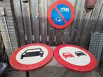 Verkeersborden 3x, Ophalen of Verzenden, Reclamebord
