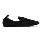 lanvin paris zwart suede flats penny loafers instappers | 37, Schoenen met lage hakken, Verzenden, Zwart, Zo goed als nieuw
