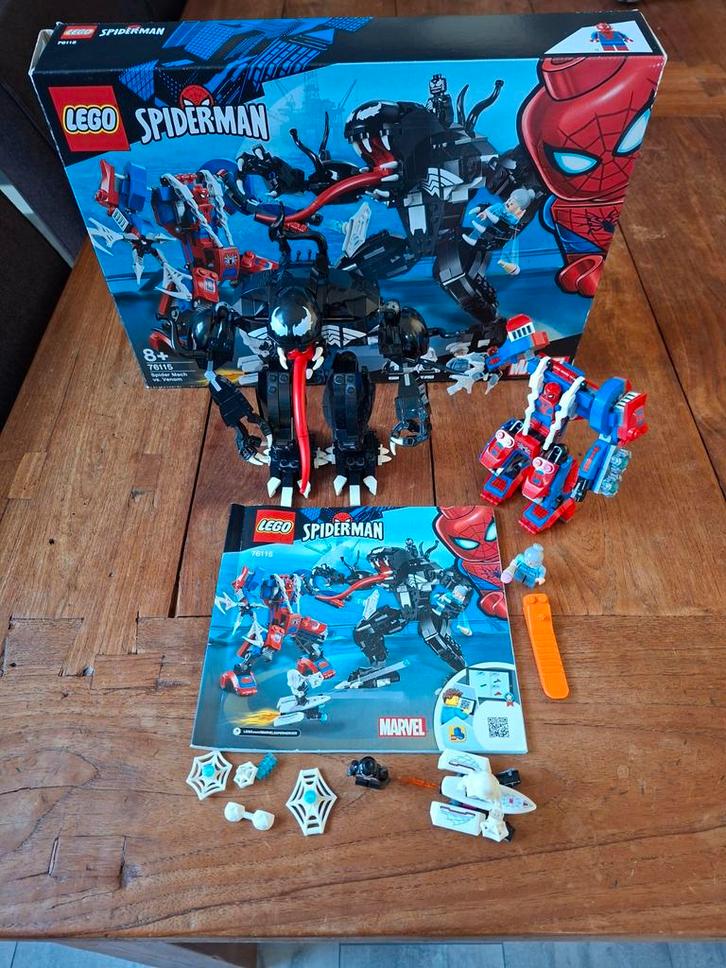 Lego spiderman set 76115 Spider mech vs Venom, Kinderen en Baby's, Speelgoed | Duplo en Lego, Zo goed als nieuw, Lego, Complete set
