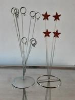 Metalen Kaartenhouder/Fotohouder, Gebruikt, Rood, Ophalen of Verzenden, Metaal