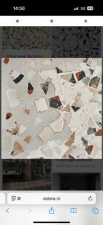 Vloertegel Terrazzo taupe, Doe-het-zelf en Verbouw, Tegels, Nieuw, Ophalen of Verzenden, Minder dan 5 m², Vloertegels