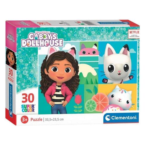 Gabby's Poppenhuis Puzzel - 30 stukjes - Clementoni, Kinderen en Baby's, Speelgoed | Kinderpuzzels, Nieuw, 2 tot 4 jaar, 10 tot 50 stukjes