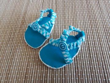 Poppenkleertjes  Handgemaakte OPEN POPPENSCHOENTJES  beschikbaar voor biedingen
