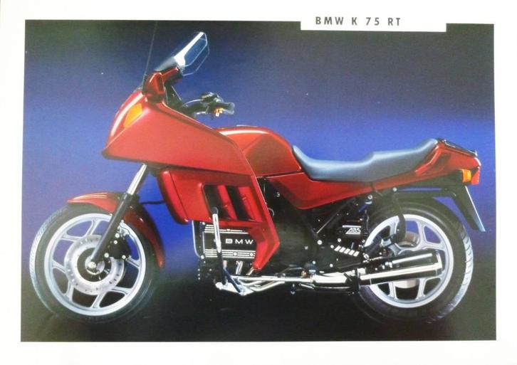 Folder BMW K 75 RT 1993, Motoren, Handleidingen en Instructieboekjes, BMW, Ophalen of Verzenden