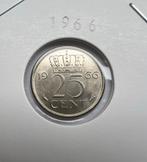 Nederland. Juliana. 25 Cent 1966. Sch. 1148-4, Postzegels en Munten, Ophalen of Verzenden, Koningin Juliana, 25 cent