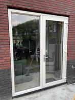 Kunststof kozijn/pui met deur en zijlicht – wit, HR++ glas, Doe-het-zelf en Verbouw, Kozijnen en Schuifpuien, Ophalen, Kunststof