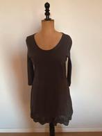 Mooi antraciet Sandwich jurkje - maat L, Kleding | Dames, Jurken, Maat 42/44 (L), Ophalen of Verzenden, Zo goed als nieuw, Knielengte