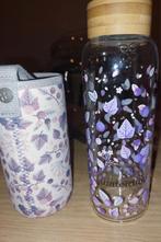 Waterdrop Glazen Fles met Hoes Nieuw, Ophalen of Verzenden, Nieuw