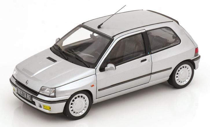 Jsn Norev 1:18 Renault Clio 16s 1992 Iceberg Grey, Hobby en Vrije tijd, Modelauto's | 1:18, Nieuw, Auto, Norev, Verzenden