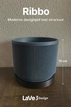 Ribbo – Moderne Designpot met Structuur, Kunststof, Rond, Ophalen of Verzenden, Binnen