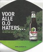 Viltje Lindeboom bier - Voor alle 0.0 haters., Verzamelen, Ophalen of Verzenden, Zo goed als nieuw, Viltje(s), Overige merken