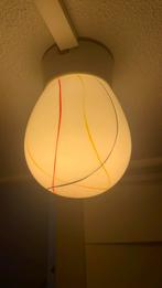 Vintage Bollamp gedecoreerd Plafondlamp Jaren 50 plafonnière, Huis en Inrichting, Lampen | Plafondlampen, Ophalen of Verzenden