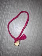 Roze armband met gouden bedel, Overige materialen, Gebruikt, Ophalen of Verzenden, Roze