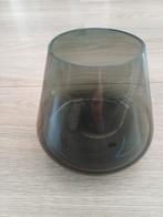 Smoked glas glazen vaas/waxinelichthouder, Ophalen, Overige kleuren, Minder dan 50 cm, Glas