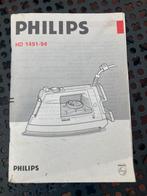 Philips Stoomstrijkijzer HD 1492-94 Handleiding, Ophalen of Verzenden, Gebruikt