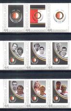 9 persoonlijke postzegels postfris feyenoord 100 jaar, Postzegels en Munten, Ophalen of Verzenden, Na 1940, Postfris