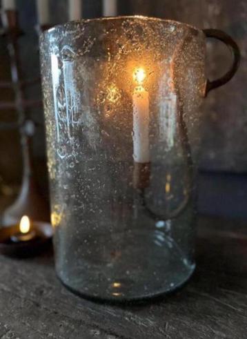 Groot glazen Windlicht bubbles met hang kandelaar beschikbaar voor biedingen
