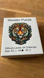 Houten dieren puzzel compleet A4 formaat (variatie stukjes), Ophalen of Verzenden, Minder dan 500 stukjes, Zo goed als nieuw, Legpuzzel