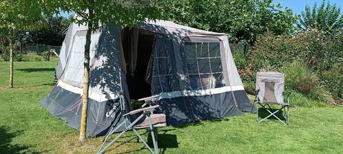 Camp-let concorde + luifel (1-2-3 opzet methode), Caravans en Kamperen, Vouwwagens, Camp-Let, tot en met 4, Grijs, Ophalen